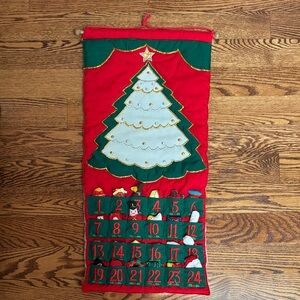 Pockets of Learning vintage 1991 Fabric Advent Calendar